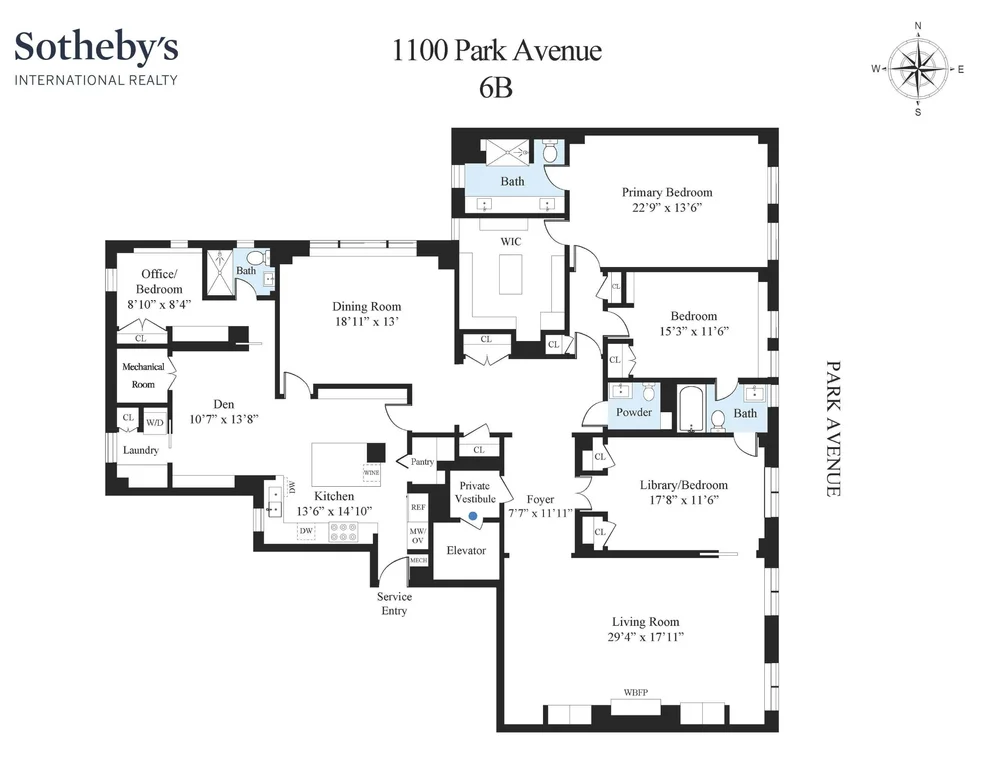 Unit for sale at 1100 Park Avenue, Manhattan, NY 10128