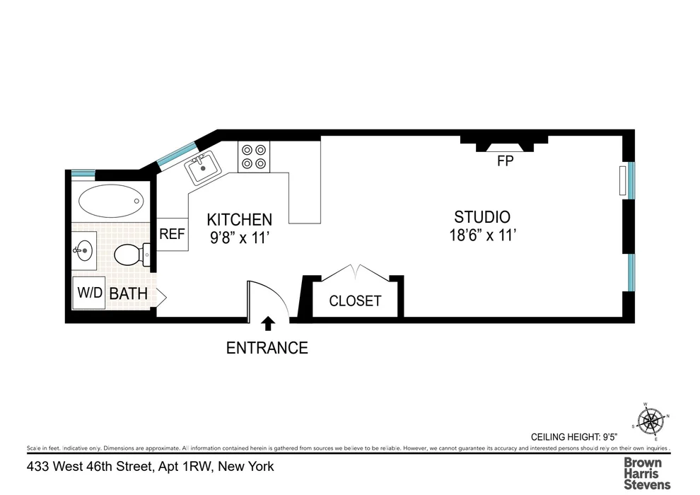 Unit for sale at 433 W 46TH Street, Manhattan, NY 10036