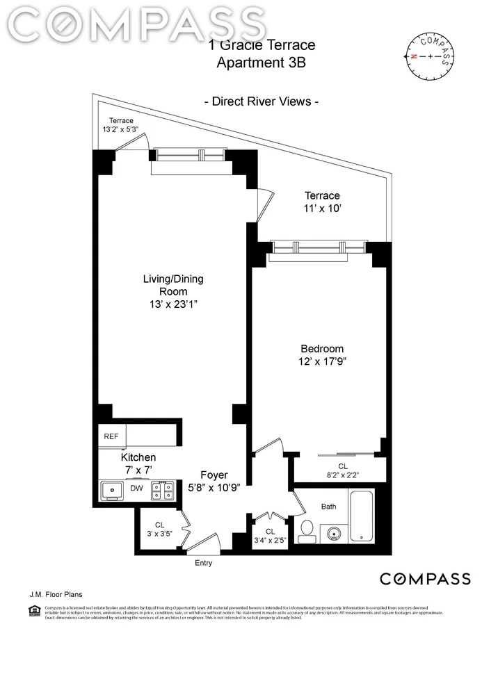 Unit for sale at 1 Gracie Terrace, Manhattan, NY 10028