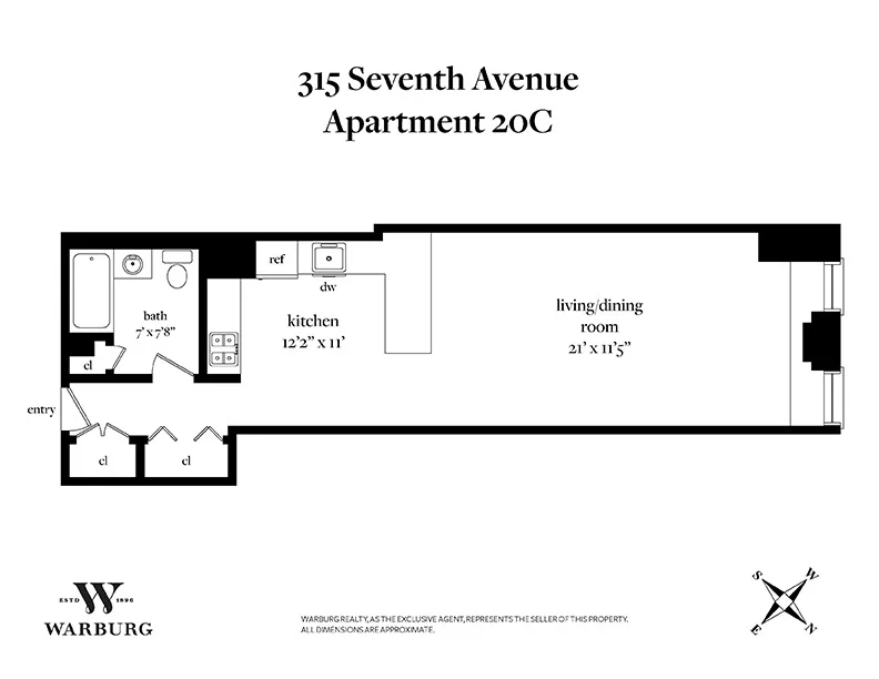 Unit for sale at 315 7TH Avenue, Manhattan, NY 10001