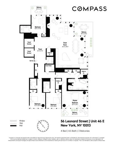 Unit for sale at 56 Leonard Street, Manhattan, NY 10013
