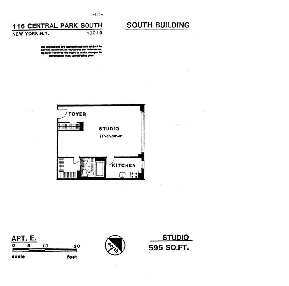 Unit for sale at 116 CENTRAL Park S, Manhattan, NY 10019