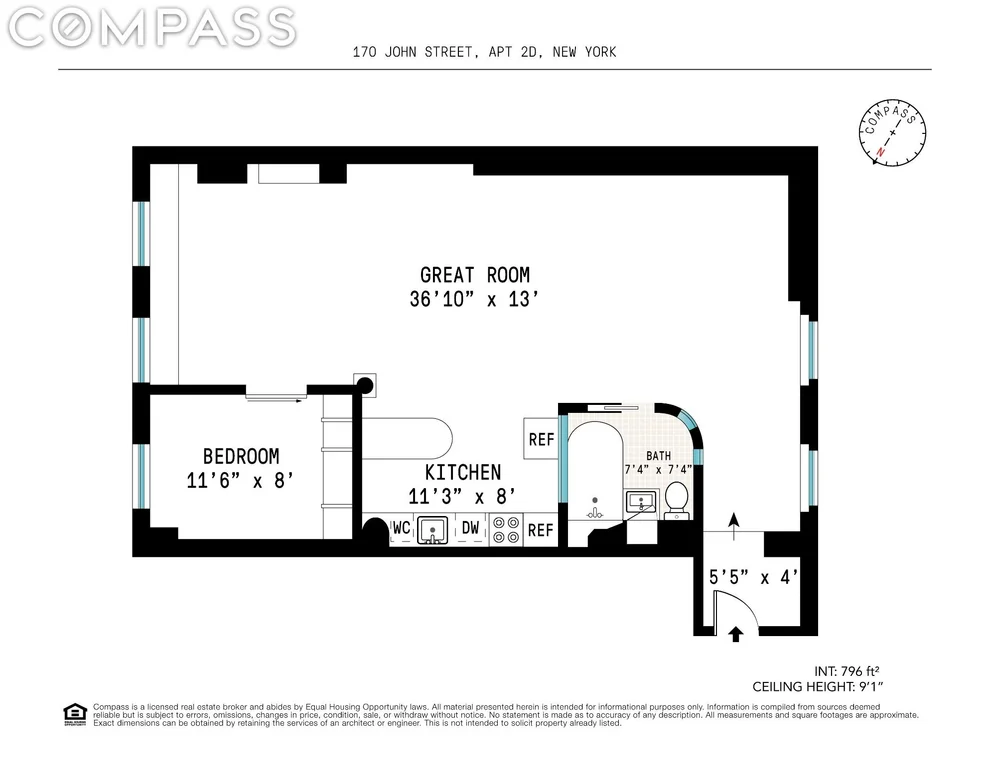 Unit for sale at 170 John Street, Manhattan, NY 10038