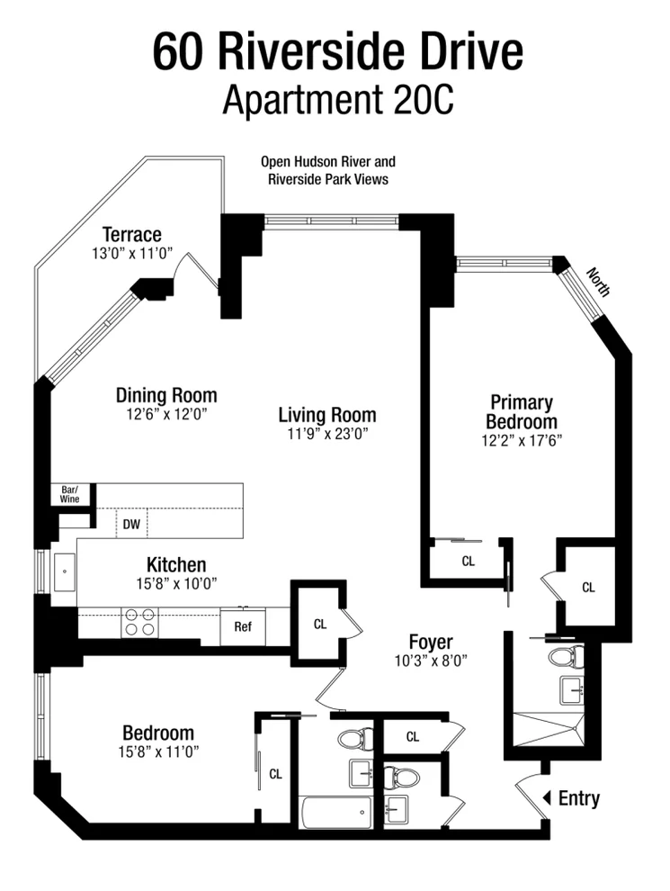 Unit for sale at 60 RIVERSIDE Drive, Manhattan, NY 10024