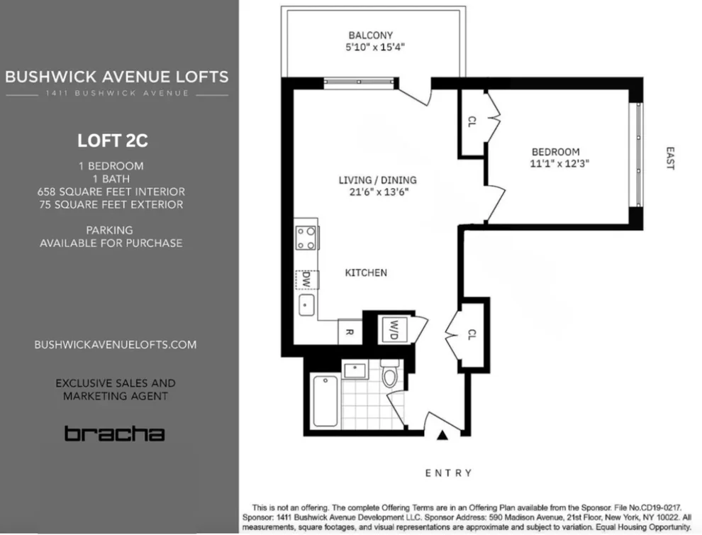 Unit for sale at 1411 BUSHWICK Avenue, Brooklyn, NY 11207