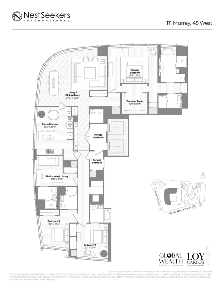 Unit for sale at 111 Murray Street, Manhattan, NY 10007