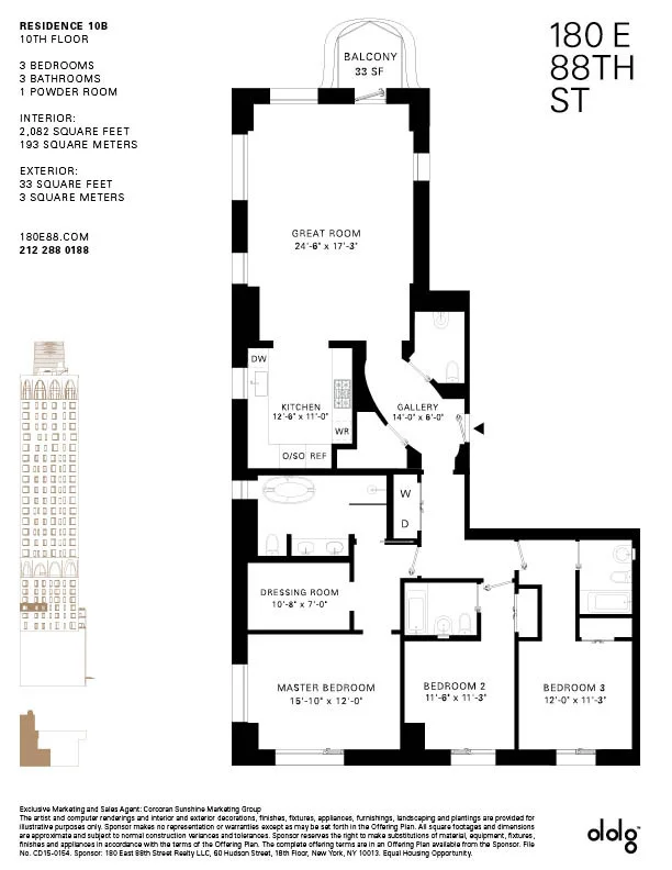 Unit for sale at 180 E 88TH Street, Manhattan, NY 10128