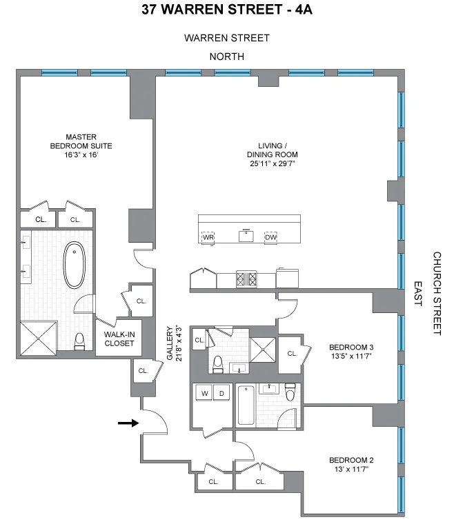 Unit for sale at 37 WARREN Street, Manhattan, NY 10007