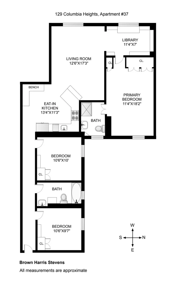 Unit for sale at 129 COLUMBIA Heights, Brooklyn, NY 11201
