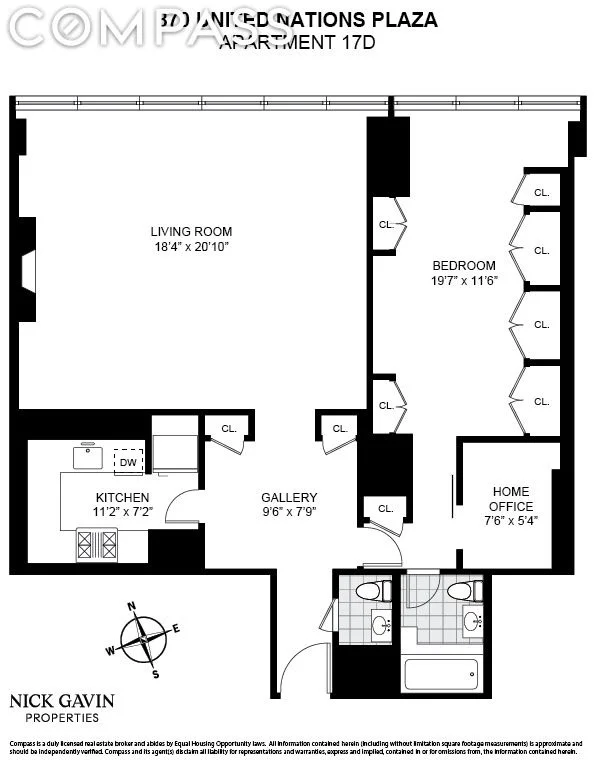 Unit for sale at 870 United Nations Plaza, Manhattan, NY 10017