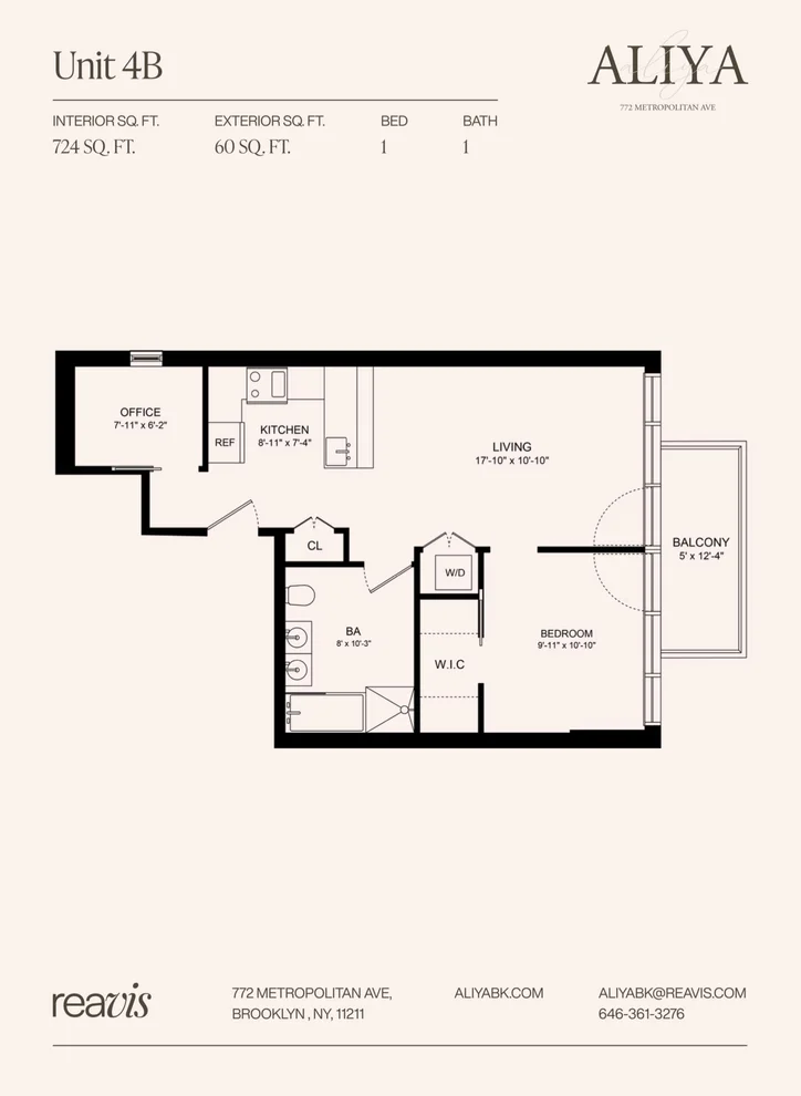 Unit for sale at 772 Metropolitan Avenue, Brooklyn, NY 11211
