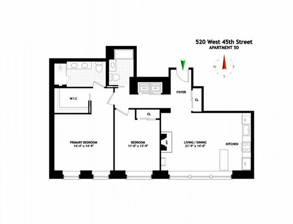 Unit for sale at 520 W 45th Street, Manhattan, NY 10036