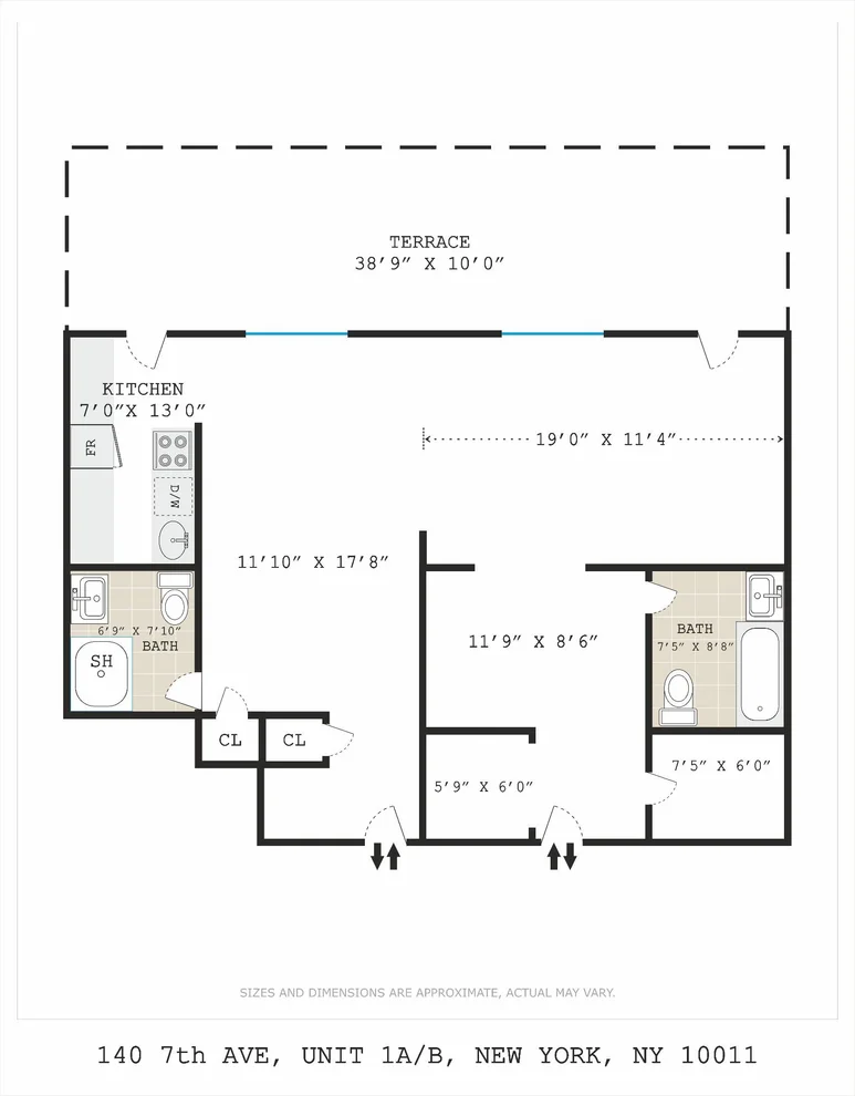 Unit for sale at 140 7th Avenue, Manhattan, NY 10011