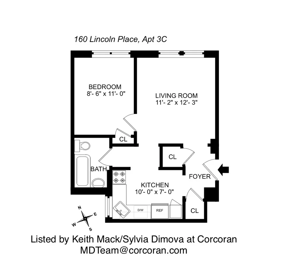 Unit for sale at 160 LINCOLN Place, Brooklyn, NY 11217