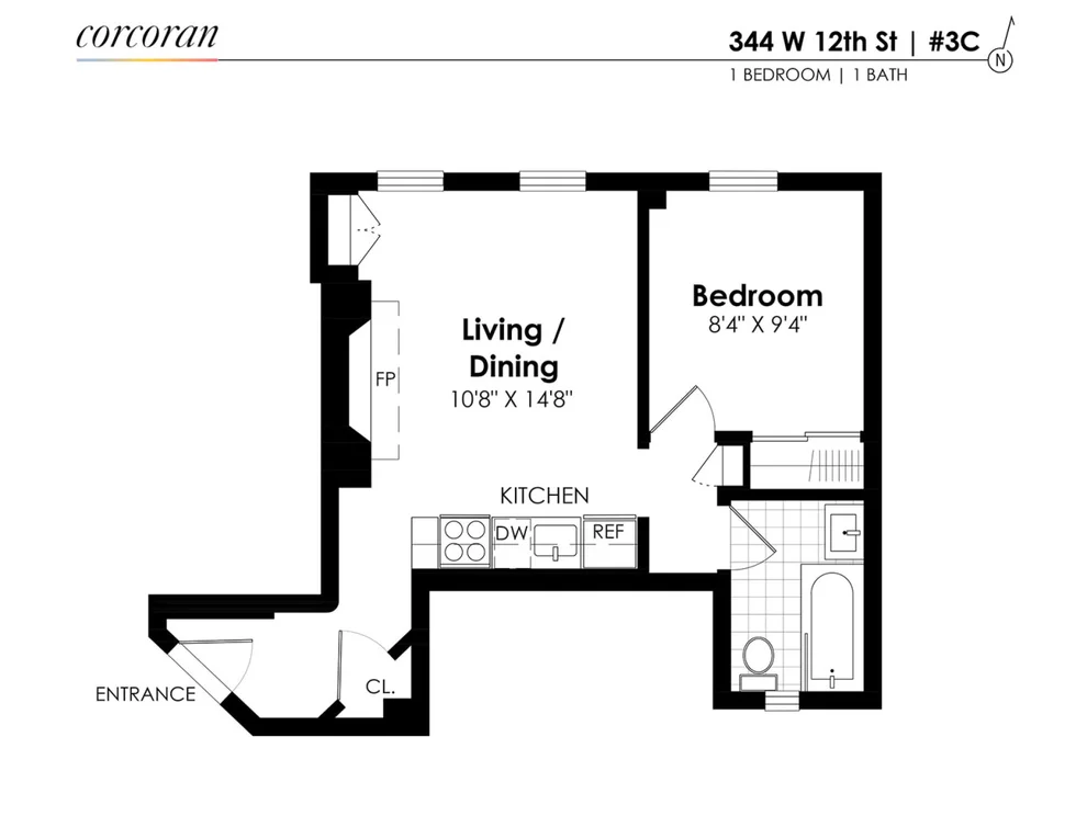 Unit for sale at 344 W 12TH Street, Manhattan, NY 10014