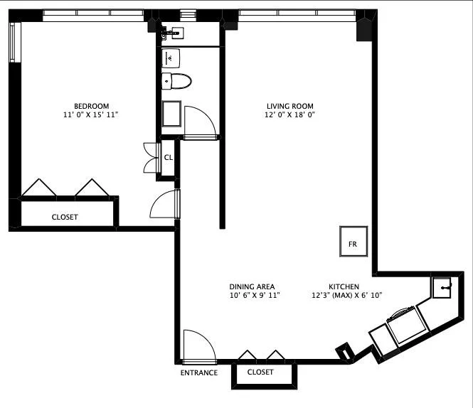 Unit for sale at 207 Ocean Parkway, Brooklyn, NY 11218