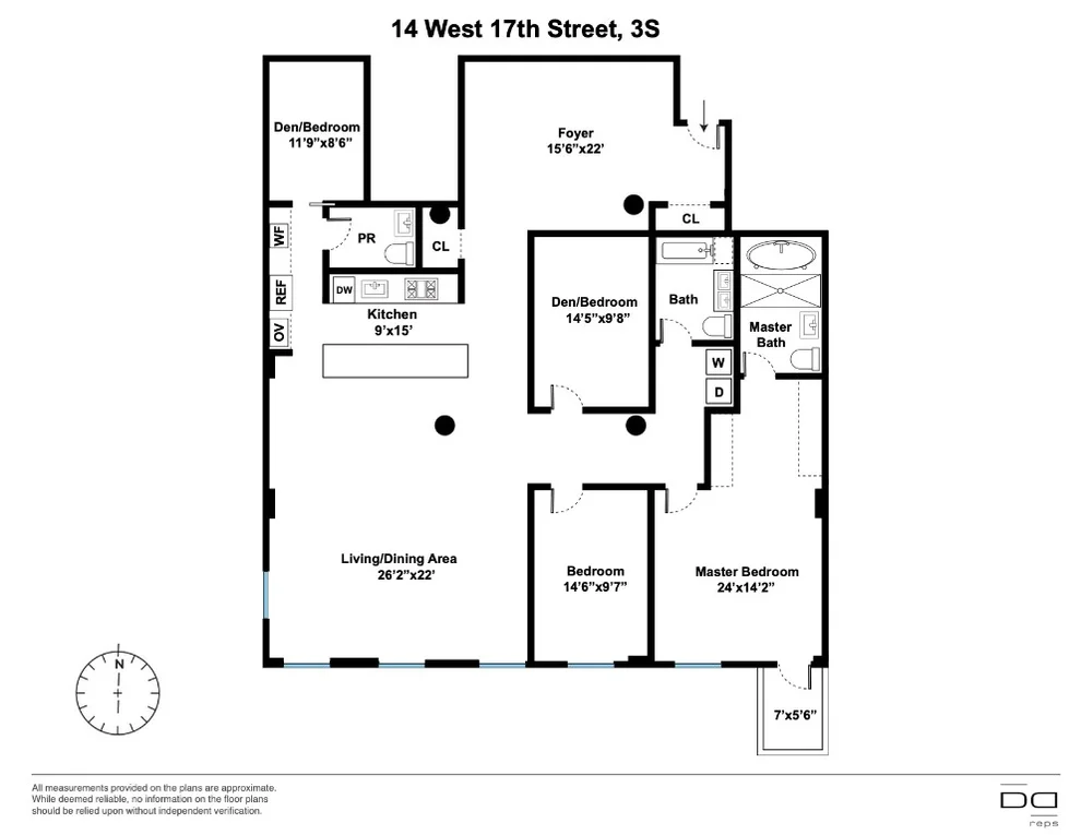 Unit for sale at 14 W 17th Street, Manhattan, NY 10011