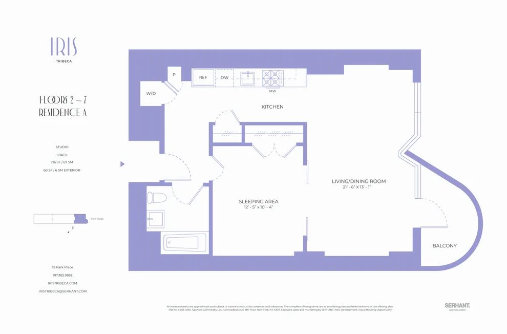 Unit for sale at 19 PARK Place, Manhattan, NY 10007