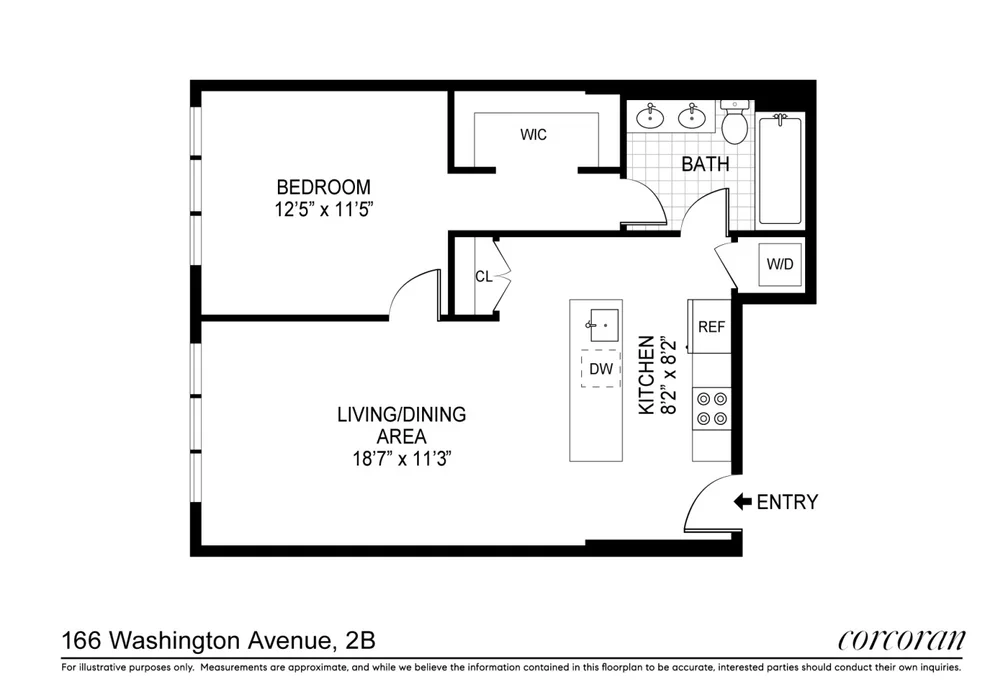 Unit for sale at 166 WASHINGTON Avenue, Brooklyn, NY 11205
