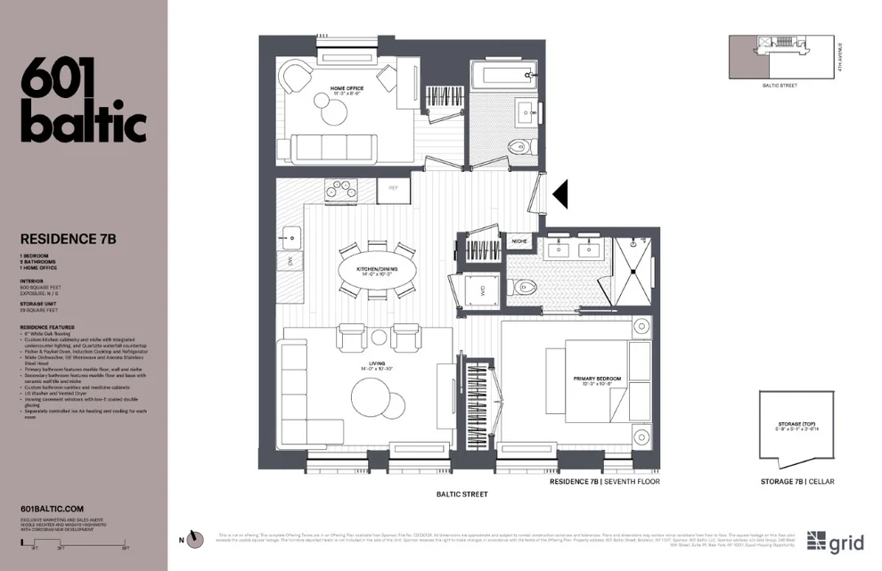 Unit for sale at 601 BALTIC Street, Brooklyn, NY 11217