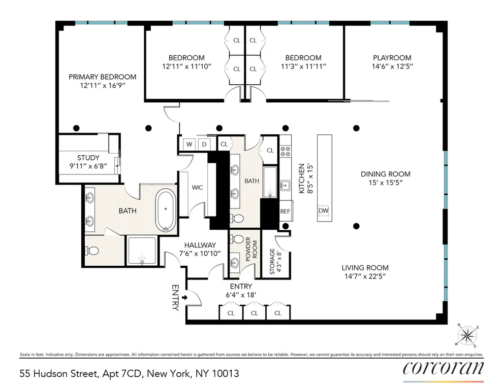 Unit for sale at 55 HUDSON Street, Manhattan, NY 10013