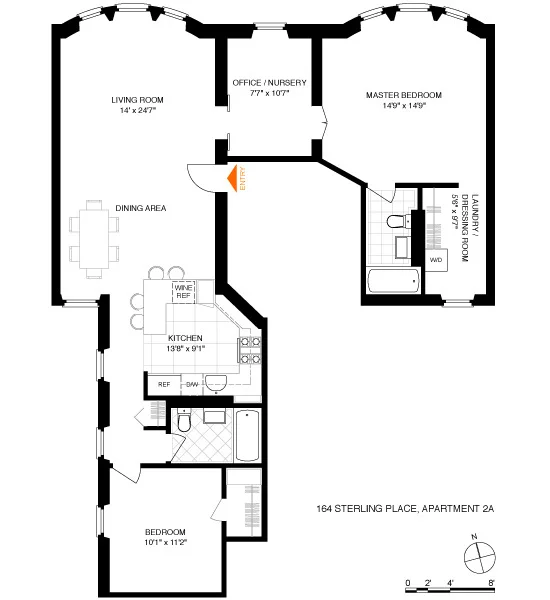 Unit for sale at 164 STERLING Place, Brooklyn, NY 11217