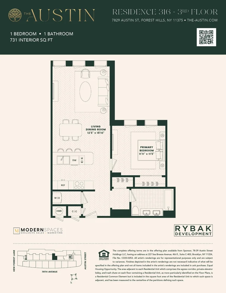 Unit for sale at 78-29 Austin Street, Queens, NY 11375