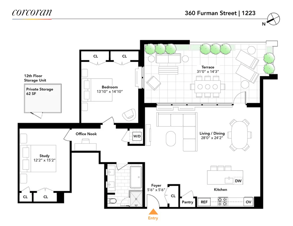 Unit for sale at 360 FURMAN Street, Brooklyn, NY 11201