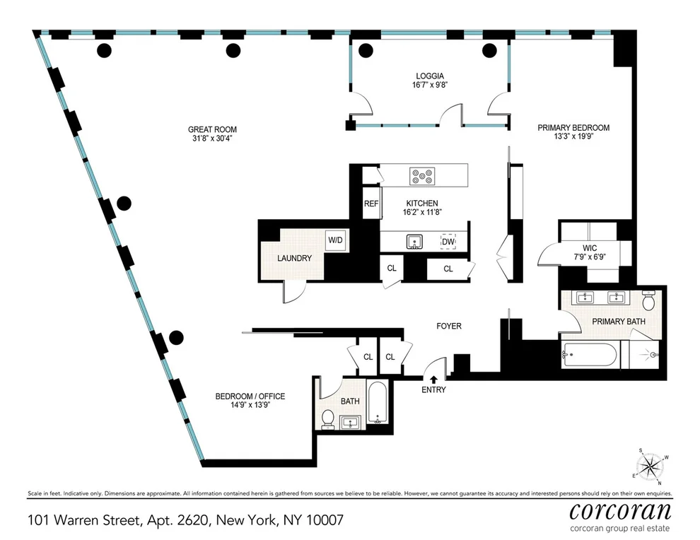 Unit for sale at 101 WARREN Street, Manhattan, NY 10007