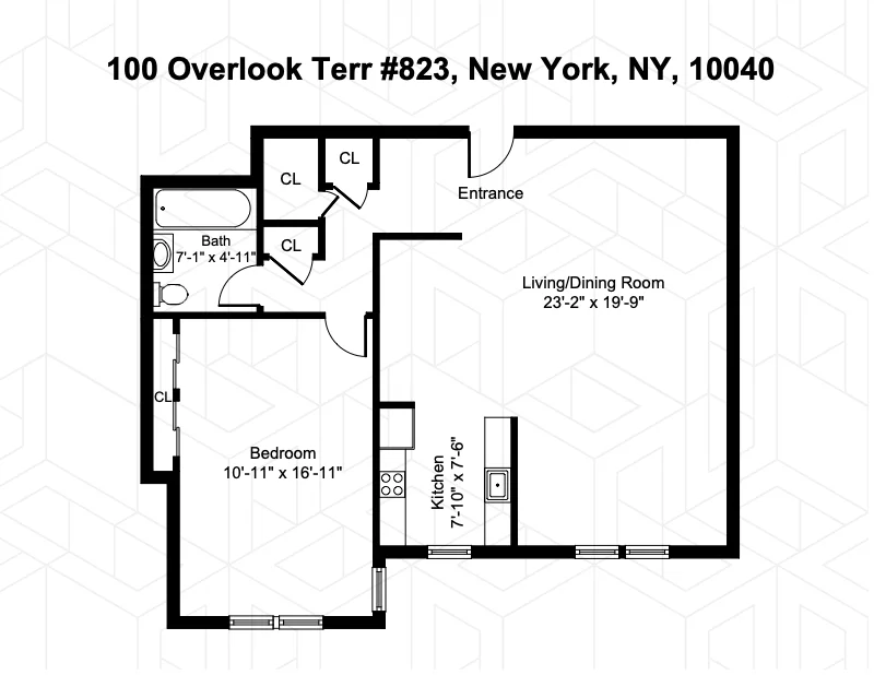 Unit for sale at 100 OVERLOOK Terrace, Manhattan, NY 10040