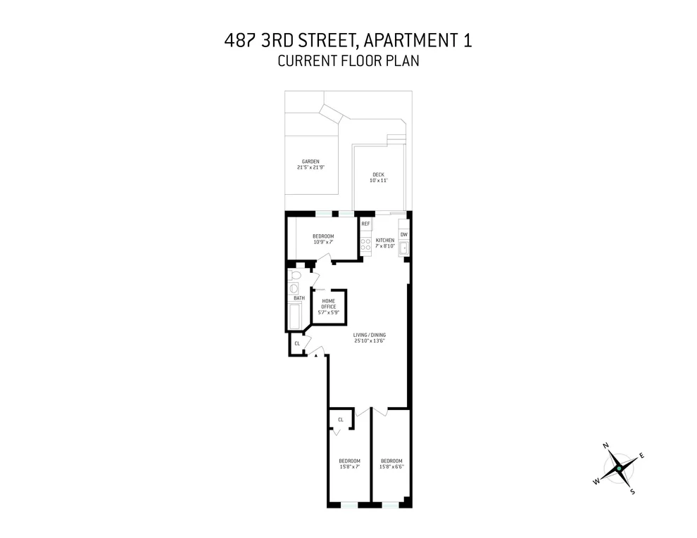 Unit for sale at 487 3rd Street, Brooklyn, NY 11215