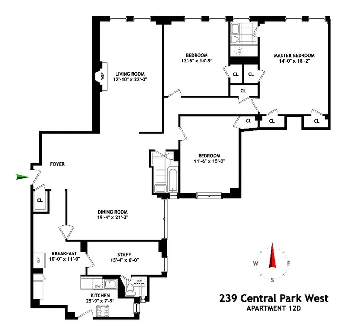 Unit for sale at 239 CENTRAL Park W, Manhattan, NY 10024