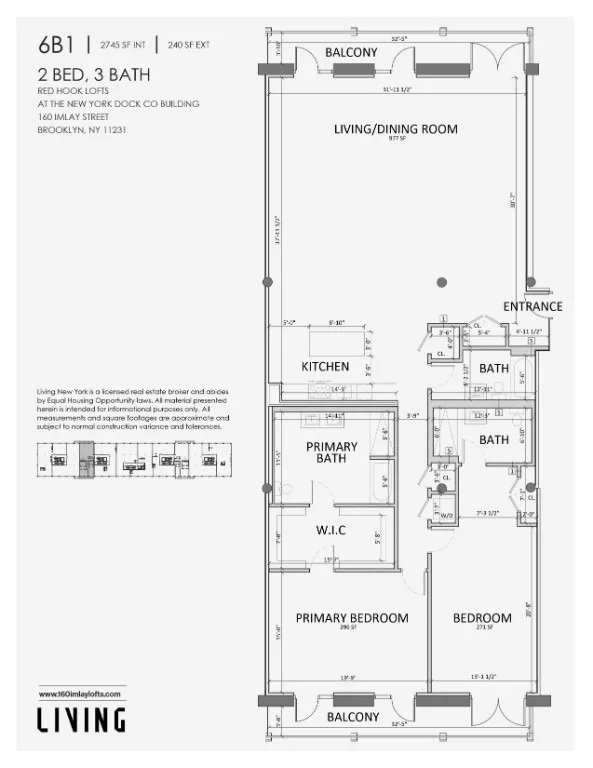 Unit for sale at 160 Imlay Street, Brooklyn, NY 11231
