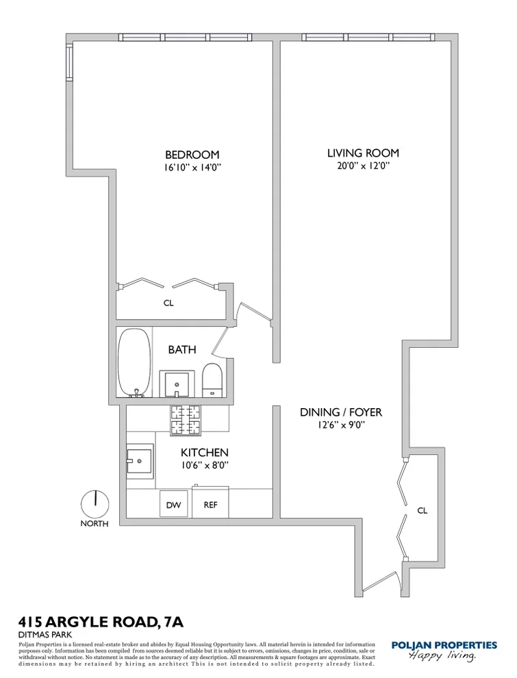 Unit for sale at 415 ARGYLE Road, Brooklyn, NY 11218