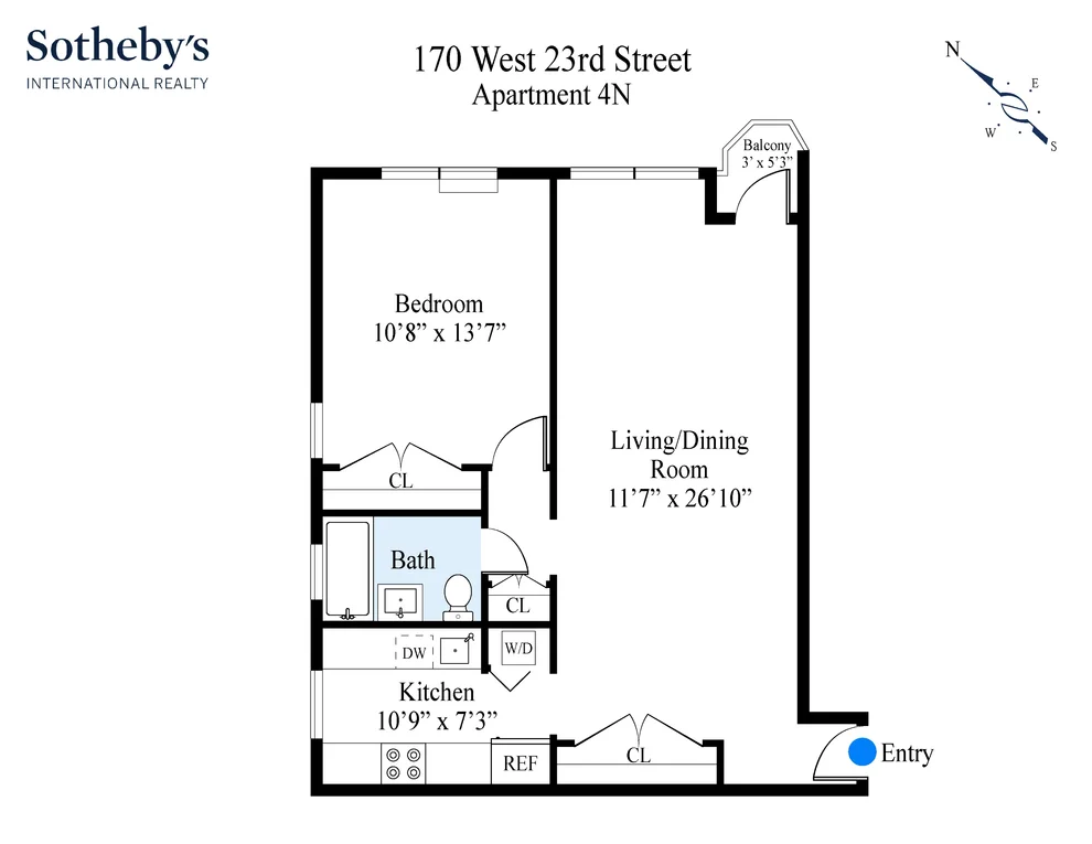 Unit for sale at 170 W 23RD Street, Manhattan, NY 10011