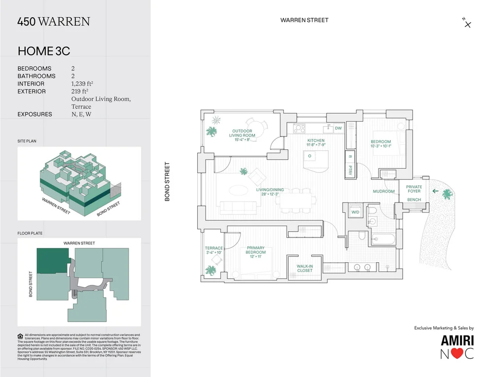 Unit for sale at 450 Warren Street, Brooklyn, NY 11217