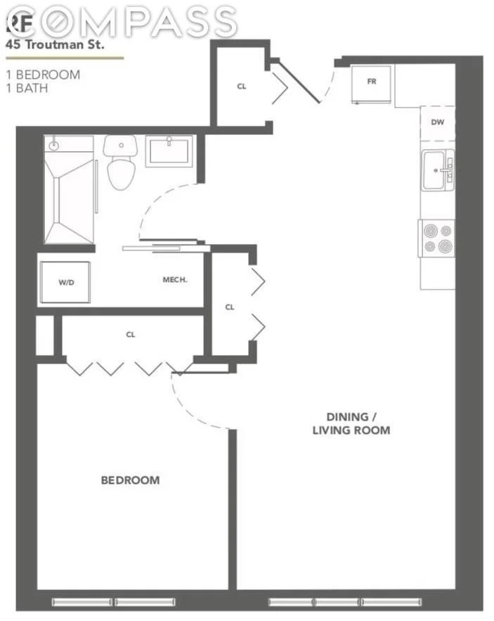 Unit for sale at 45 Troutman Street, Brooklyn, NY 11206