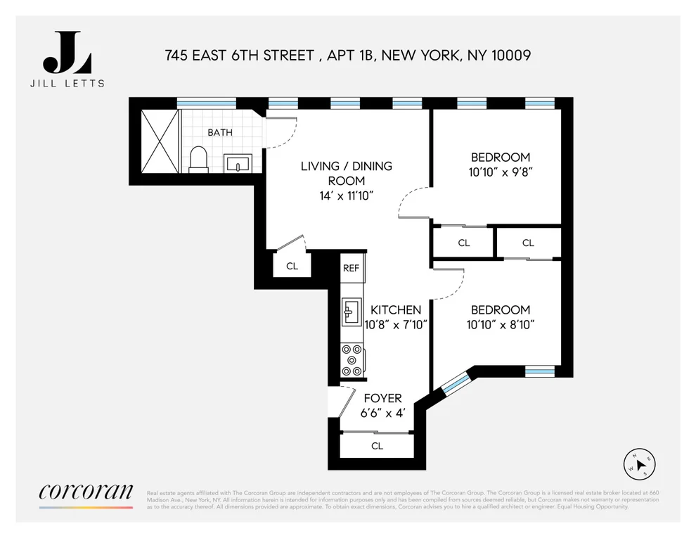 Unit for sale at 745 E 6TH Street, Manhattan, NY 10009