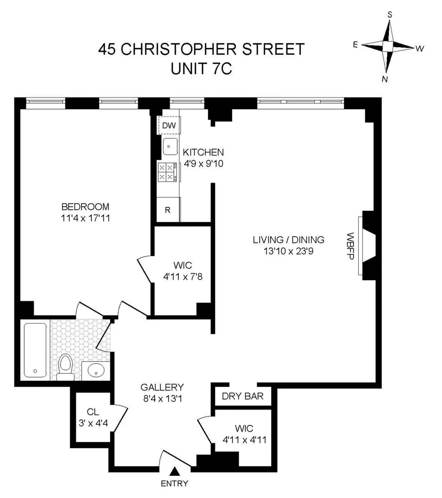 Unit for sale at 45 CHRISTOPHER Street, Manhattan, NY 10014