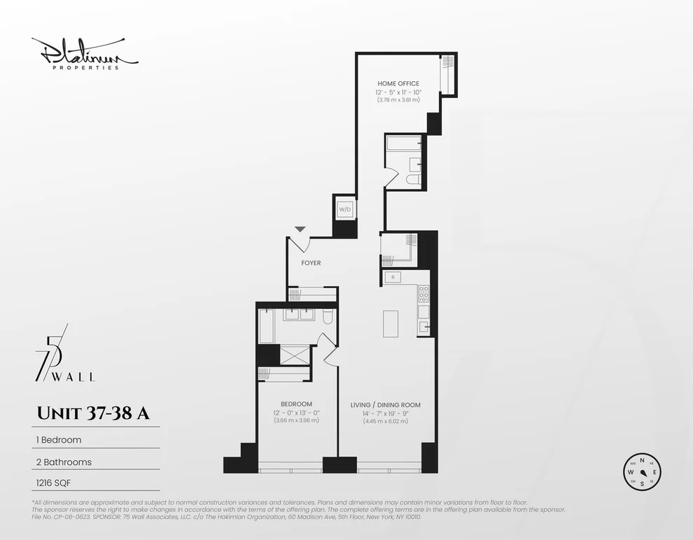 Unit for sale at 75 WALL Street, Manhattan, NY 10005
