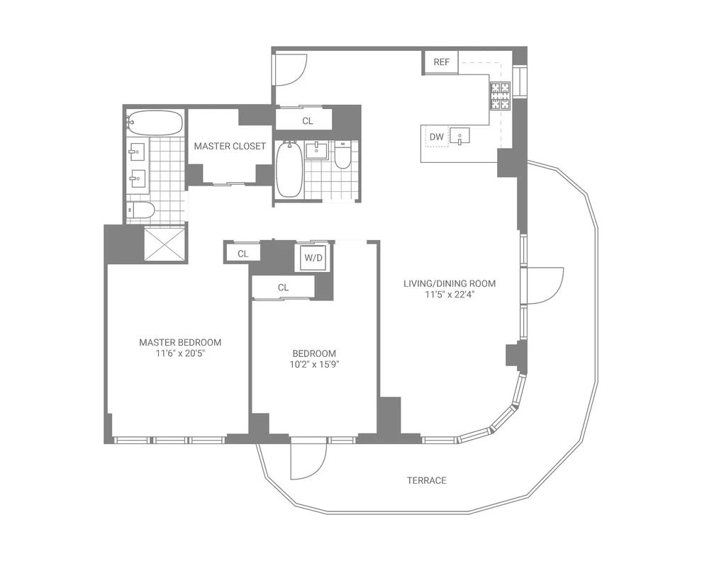 Unit for sale at 555 W 59th Street, Manhattan, NY 10019