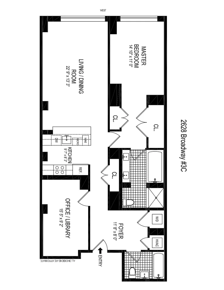 Unit for sale at 2628 BROADWAY, Manhattan, NY 10025