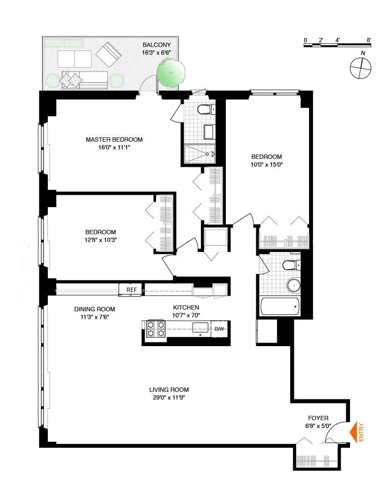 Unit for sale at 185 HALL Street, Brooklyn, NY 11205