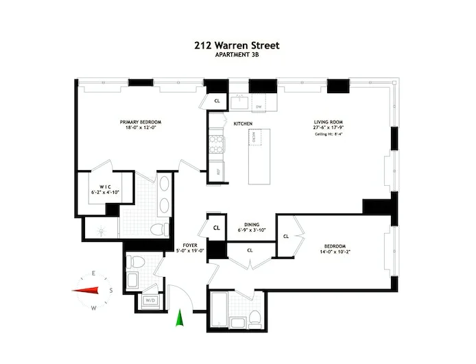Unit for sale at 212 WARREN Street, Manhattan, NY 10282