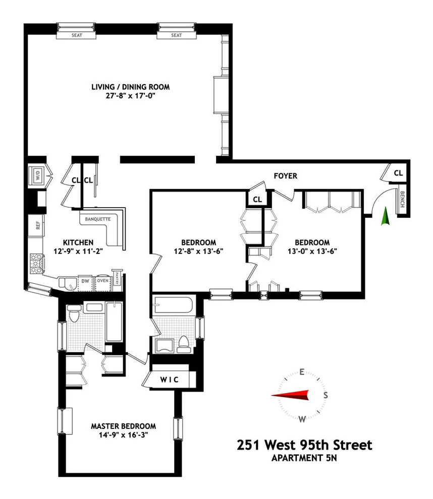 Unit for sale at 251 W 95th Street, Manhattan, NY 10025