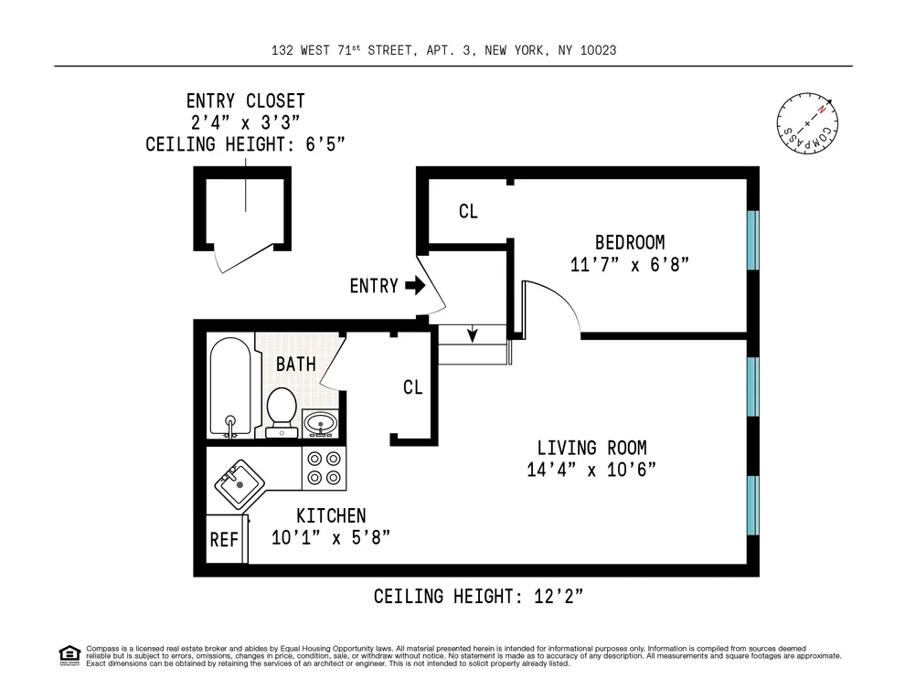 Unit for sale at 132 W 71st Street, Manhattan, NY 10023