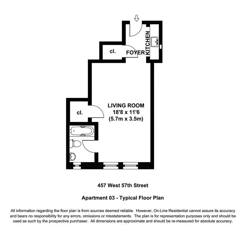 Unit for sale at 457 W 57th Street, Manhattan, NY 10019