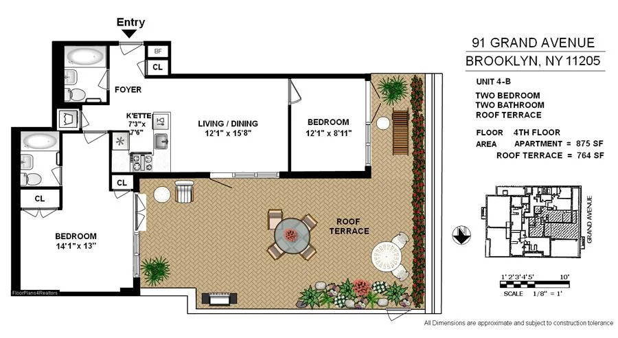 Unit for sale at 91 Grand Avenue, Brooklyn, NY 11205