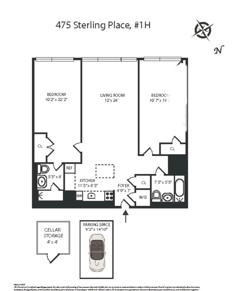 Unit for sale at 475 STERLING Place, Brooklyn, NY 11238