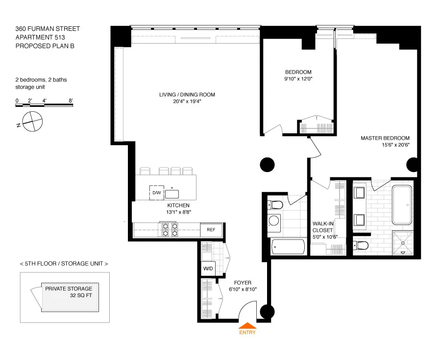 Unit for sale at 360 Furman Street, Brooklyn, NY 11201